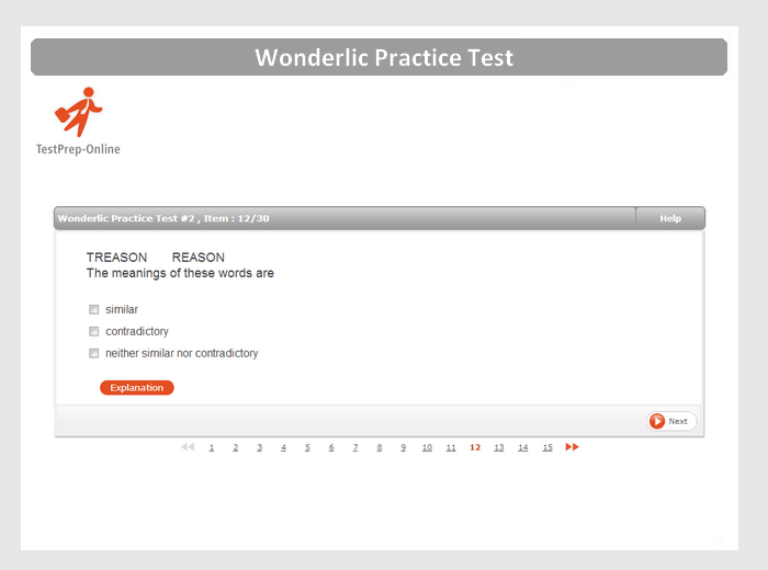 wonderlic personnel test score interpretation
