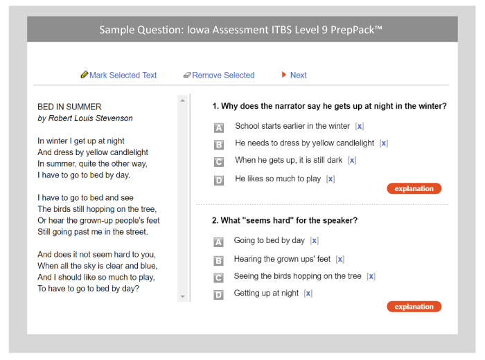 3rd Grade Iowa Assessment and ITBS Practice - TestPrep-Online